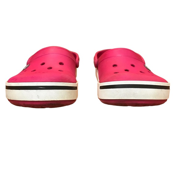 Pink Classic Crocs Clogs Mules Perforated Tops Adjustable Backs Slip On Shoes - Picture 6 of 12